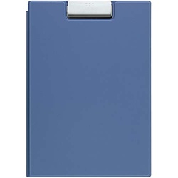 クリップホルダー（カバー付き用箋挟）Ａ４青　１０枚