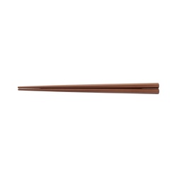 ＰＢＴ樹脂箸　六角先端四角　濃茶　１０膳入