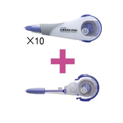 修正テープモノＰＸＮ幅２．５ｍｍ本体１０個詰替１個