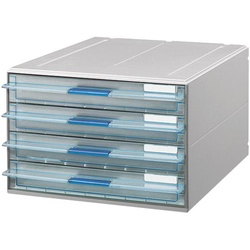 レターケースＵＮＩＦＥＥＬ透明引き出し浅型４段×３