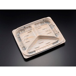 リスパック 軽食容器 バイオデリカ キープ350B3S K-北山杉 本体