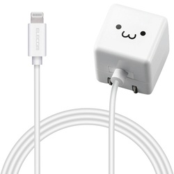 ＬｉｇｈｔｎｉｎｇＡＣ充電器　１．５ｍ　ホワイト顔