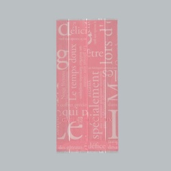 合掌袋 合掌ガゼット袋 GT(透明タイプ) No.22 洋柄ピンク バラ 福助工業