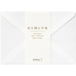封筒　色を贈る　洋２　白　２０５６８