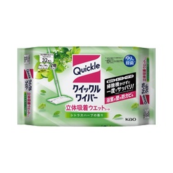 クイックルワイパー立体吸着ＷＳハーブ３２枚