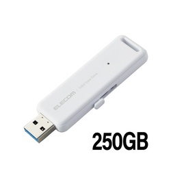 外付けＳＳＤ　スライド式　２５０ＧＢ　ホワイト