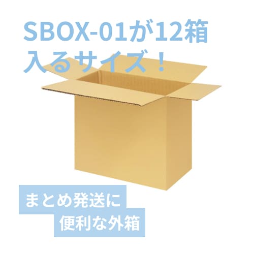 宅配120サイズ】小箱ぴったり梱包用ダンボール箱［SBOX-01・12箱