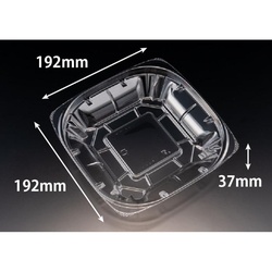 リスパック サラダ容器 バイオ ハクリア 19-37B 本体