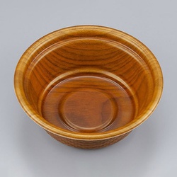 【廃番商品】シーピー化成 どんぶり容器 TNパイン17浅 栓木 本体