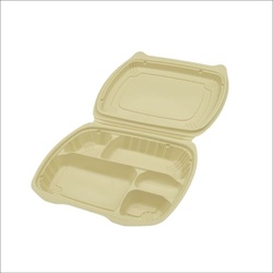 リスパック 弁当容器 バイオデリカ シェルBOX80-1 クラフトB