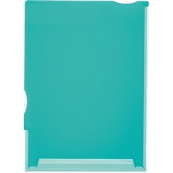 スーパーハードホルダー（透明・マチ付）緑　５冊