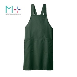胸当てエプロン エプロン 兼用 ボトルグリーン F 住商モンブラン