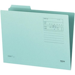 １／３カットフォルダーカラー第１見出しＡ４青１０枚