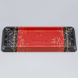 シーピー化成 寿司容器 UFハカマ板16 みつる朱 本体