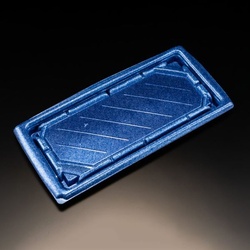 リスパック 寿司容器 バイオ板長 2-6B ステラブルー 本体