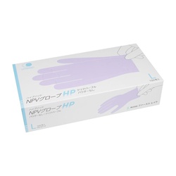 塩ビ手袋 FR-6712 ハイブリッドNPVグローブHP L 100枚入 ファーストレイト