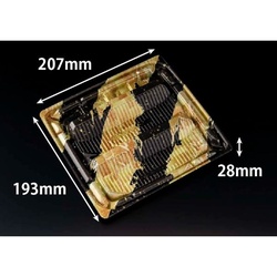 リスパック 軽食容器 バイオデリカ 優枠 揚 21-19B K-あらまし金 本体