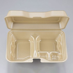 シーピー化成 弁当容器 VK-612-3 キャメル