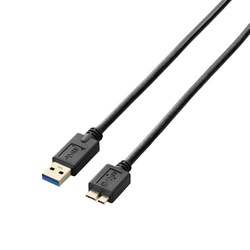 ＵＳＢ３．０ｍｉｃｒｏＢケーブル　０．５ｍ　黒
