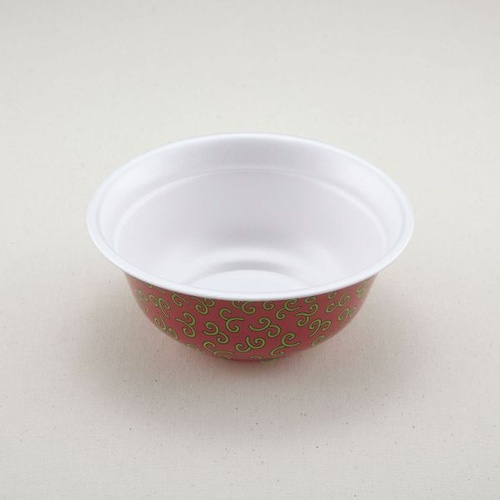 弁当容器 ラーメン 特中(本体)赤からくさ 青葉紙業