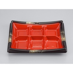 シーピー化成 どんぶり容器 BF角皿85-6 西京 本体 発泡