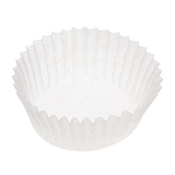 【廃番商品】シンメイ おかずカップ 両面シリコンケース 丸型 60×30 ホワイト 200枚