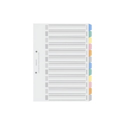 カラー仕切カードＰＰ　Ａ４縦　１２山　１組