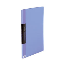 カラーベース固定式　Ａ３縦２０ポケット　青１０冊