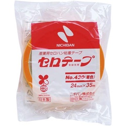 着色セロテープ　黄色　２４ｍｍ×３５ｍ５巻入