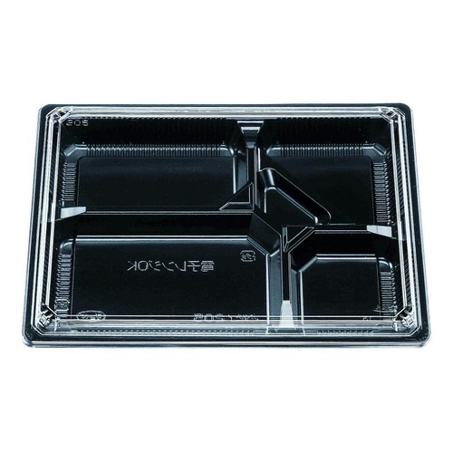 弁当容器 松花堂 205 黒セット エフピコチューパ