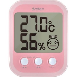 デジタル温湿度計　オプシスプラス　ピンク　３個