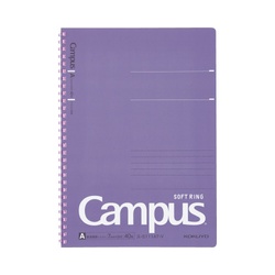 キャンパスソフトリングドット罫４０枚Ｂ５　紫