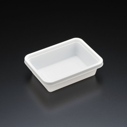 スミ 軽食容器 スーパーレンジK角84 本体 白