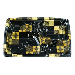 弁当容器 MS角弁 27-19-1 平泉黒 本体 エフピコチューパ