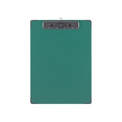 用箋挟Ｂ（総クロス貼り）カラーＡ４短辺とじ緑