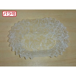 セイコー おかずカップ ラミケースOPP小判12号雲龍(白) 500枚