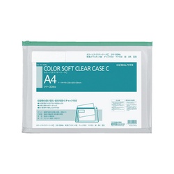 カラーソフトクリヤーケースＣ　Ｓ型・マチ付Ａ４　緑