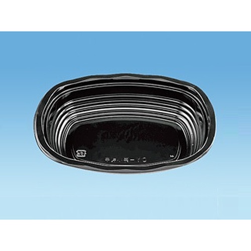 どんぶり容器 CY-丼 小判中 黒 本体 (MS) エフピコチューパ