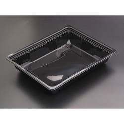 リスパック サラダ容器 バイオカップ キューブNK 50-45B 黒 本体