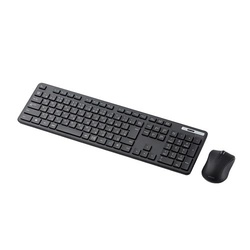 薄型無線フルキーボードマウス付　メンブレン　黒