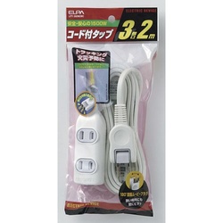 ＯＡタップ　ＬＰＴ−３０２Ｎ　２Ｐ　３個口　２ｍ