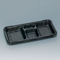 福助工業 弁当容器 憩い RP-7-1H 黒 E 本体