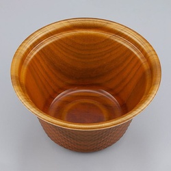 【廃番商品】シーピー化成 どんぶり容器 TNパイン17深 栓木 本体