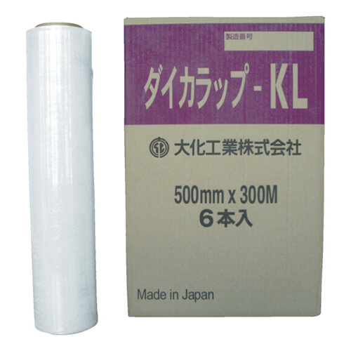 ストレッチフィルム500mm×300m 透明 【大化 ダイカラップ−KL