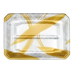 鮮魚トレー FLステージ25-17(25) 金ささ銀 エフピコ