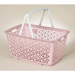 ハンドル積み重ねバスケット　ピンク×２０