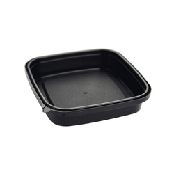 透明カップ エコロック E-300(ヒンジタイプ)黒 本体 酒井容器