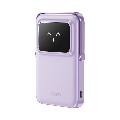 ５０００ｍＡｈワイヤレス充電モバイルバッテリー薄紫