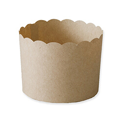天満紙器 製菓資材 マフィンカップ M402 茶無地 100枚/袋