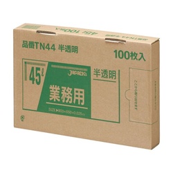 箱入ゴミ袋 TN44 強力ゴミ袋 BOX 45L 半透明 100枚 ジャパックス